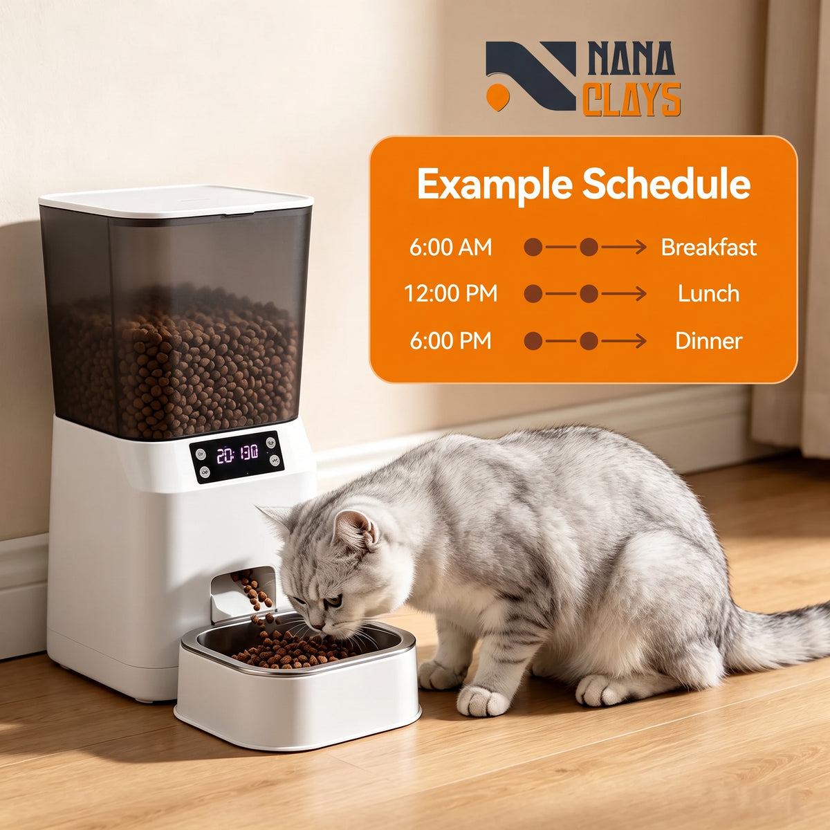 Automatic Pet Feeder with LCD Timer