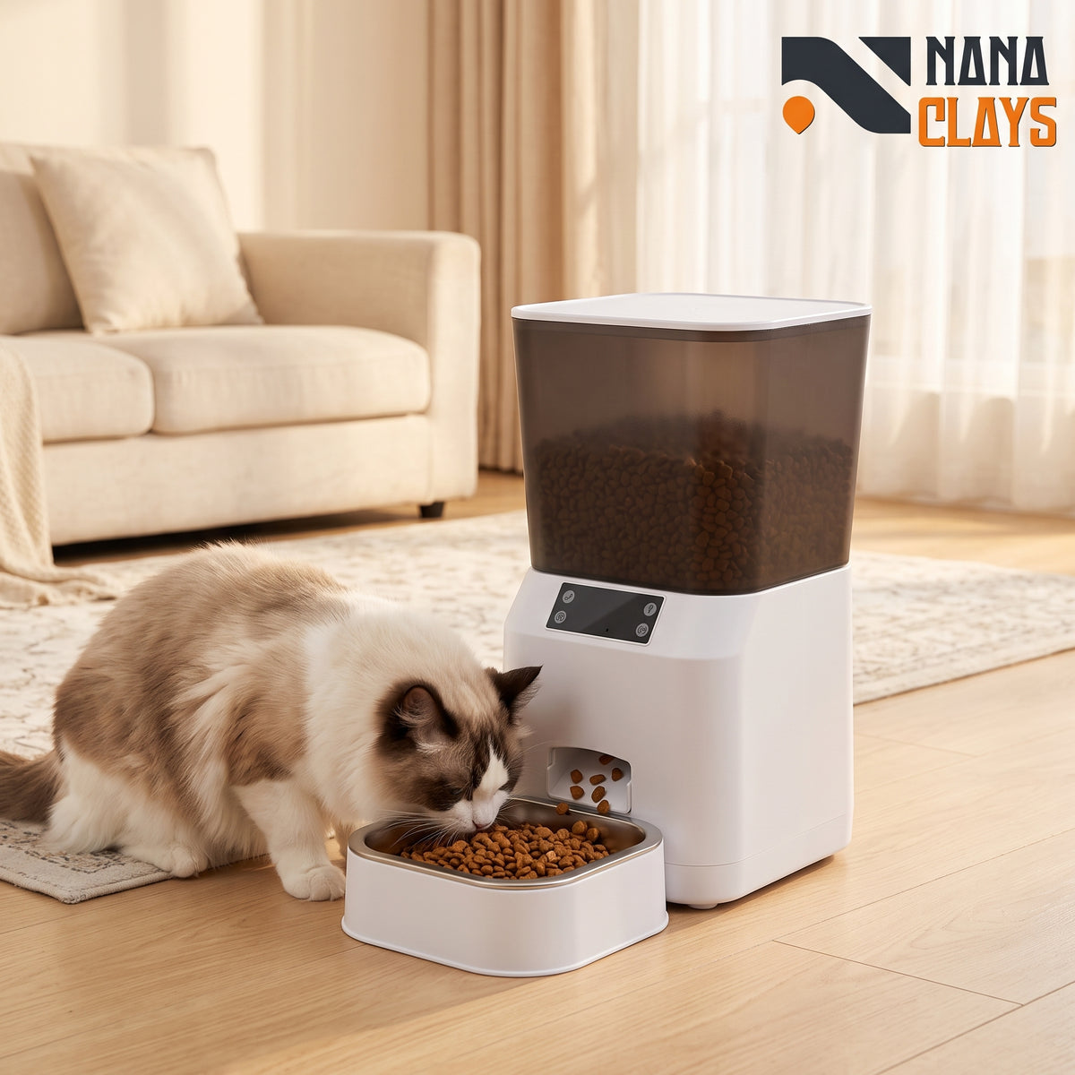 Automatic Pet Feeder with LCD Timer