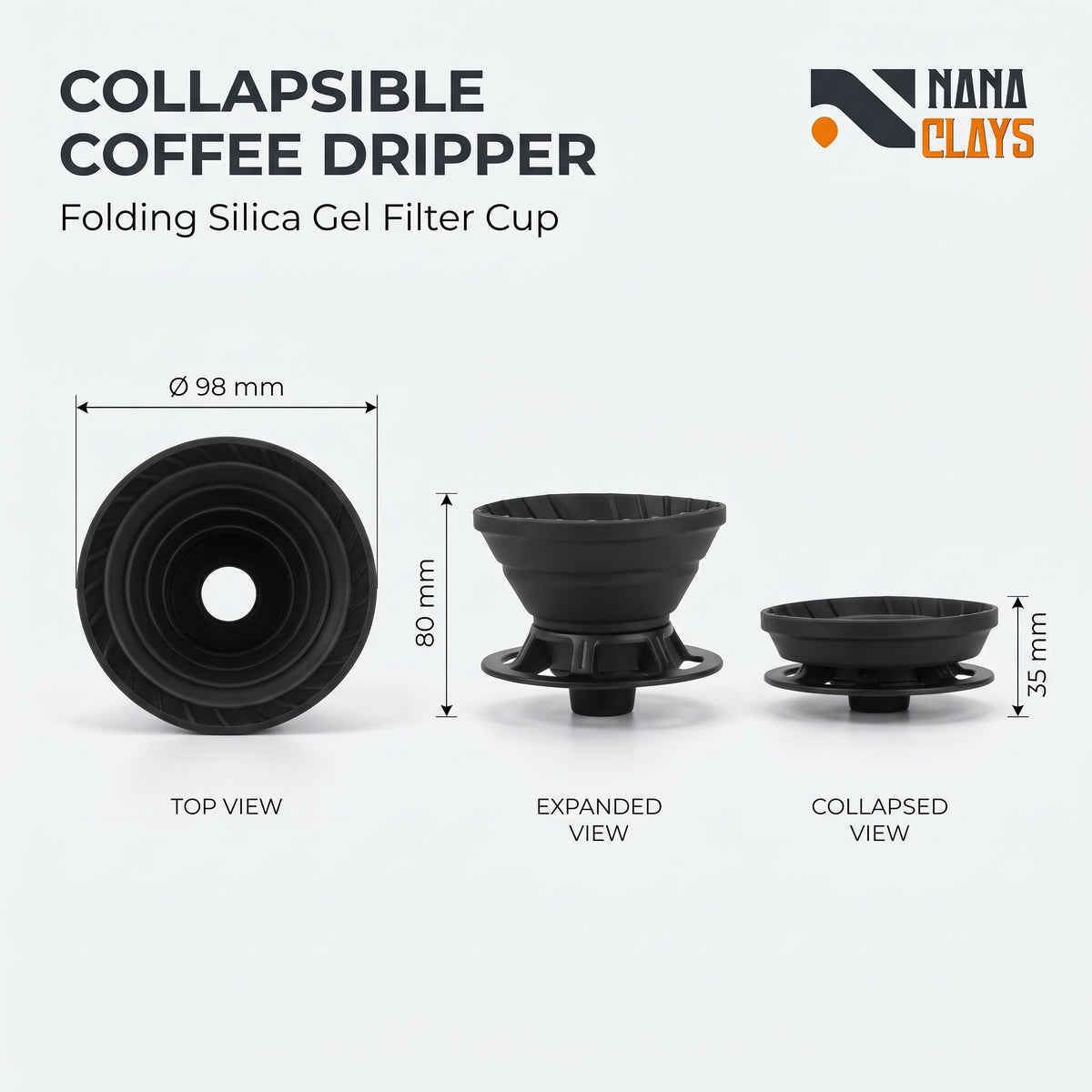 Foldable Silicone Dripper