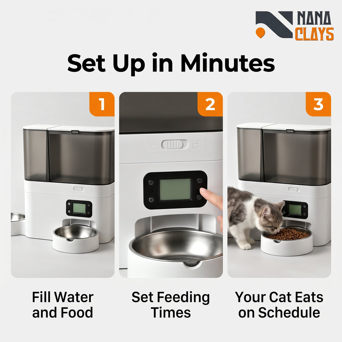 WiFi Automatic Cat Feeder with Camera