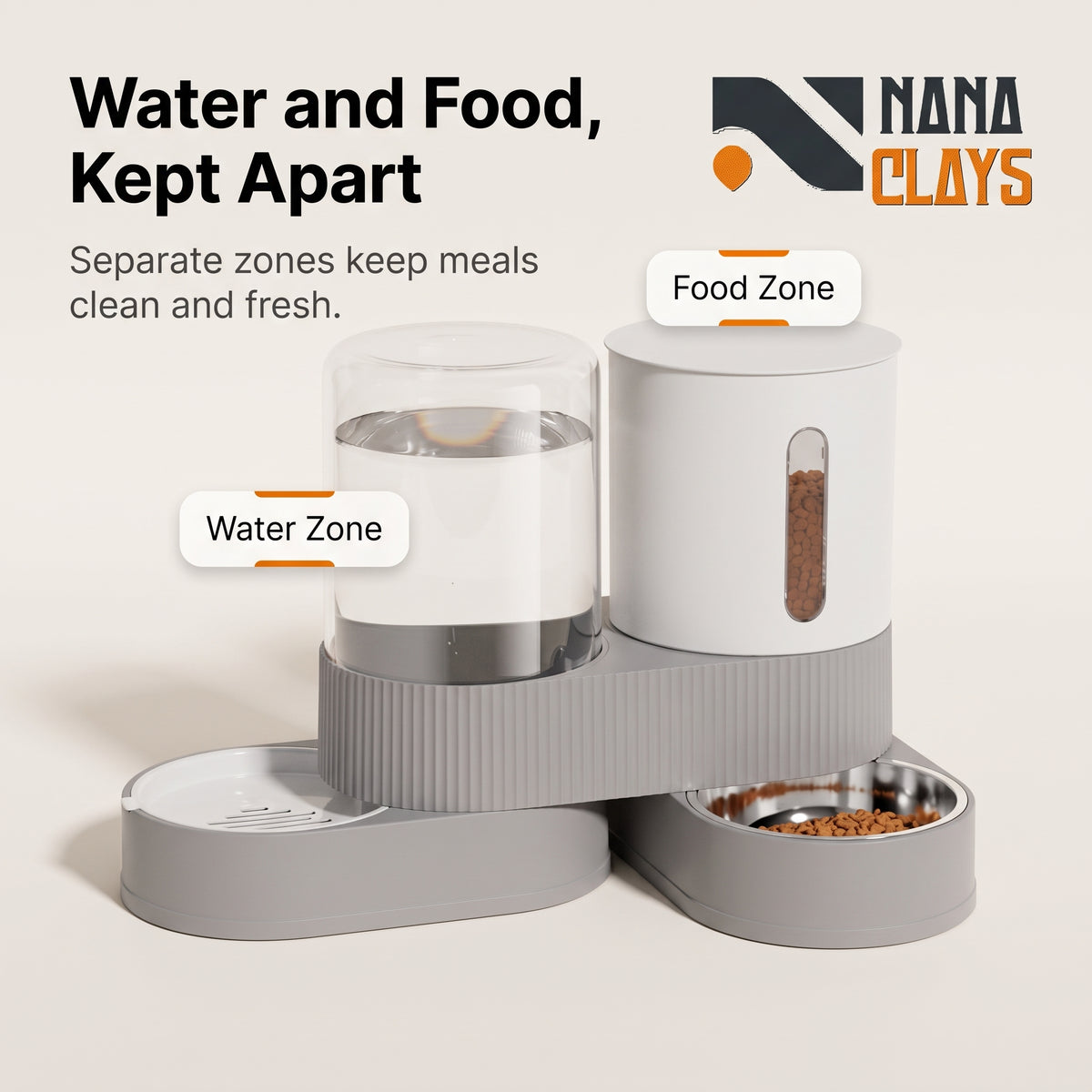 Rotatable Pet Feeder and Water Dispenser