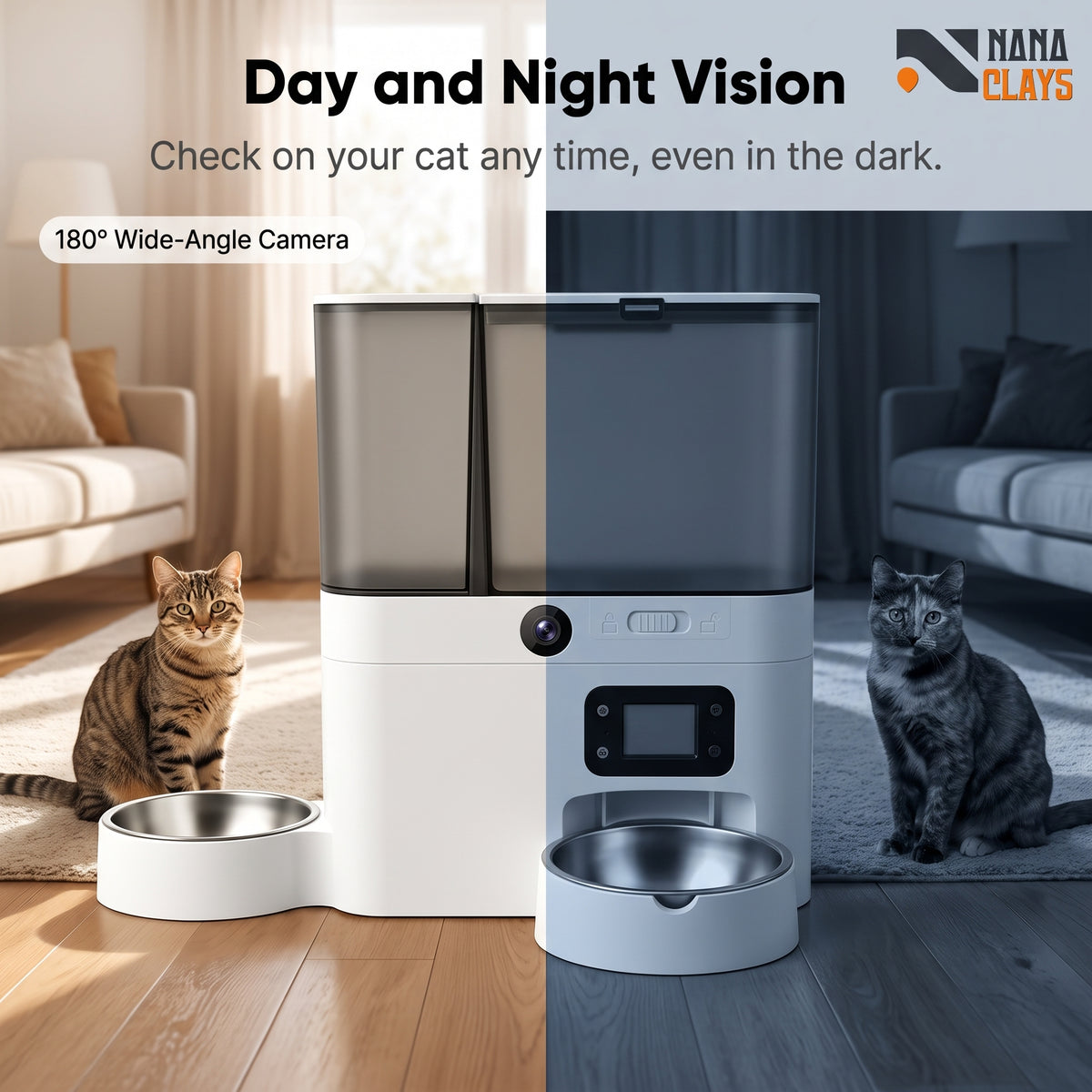WiFi Automatic Cat Feeder with Camera