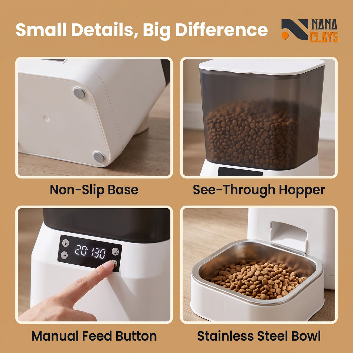 Automatic Pet Feeder with LCD Timer
