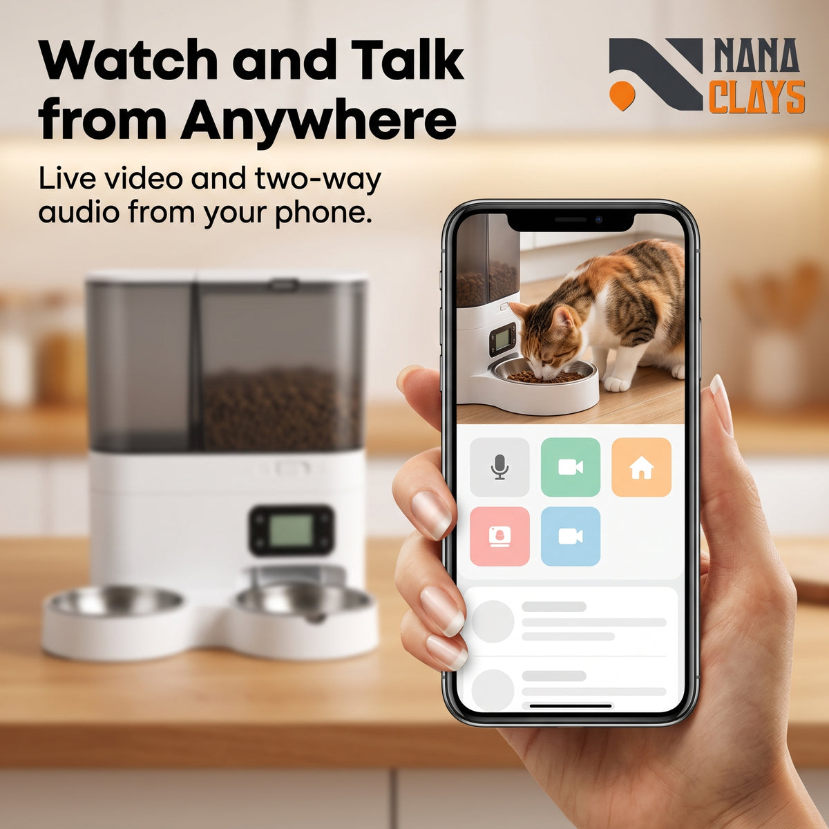 WiFi Automatic Cat Feeder with Camera