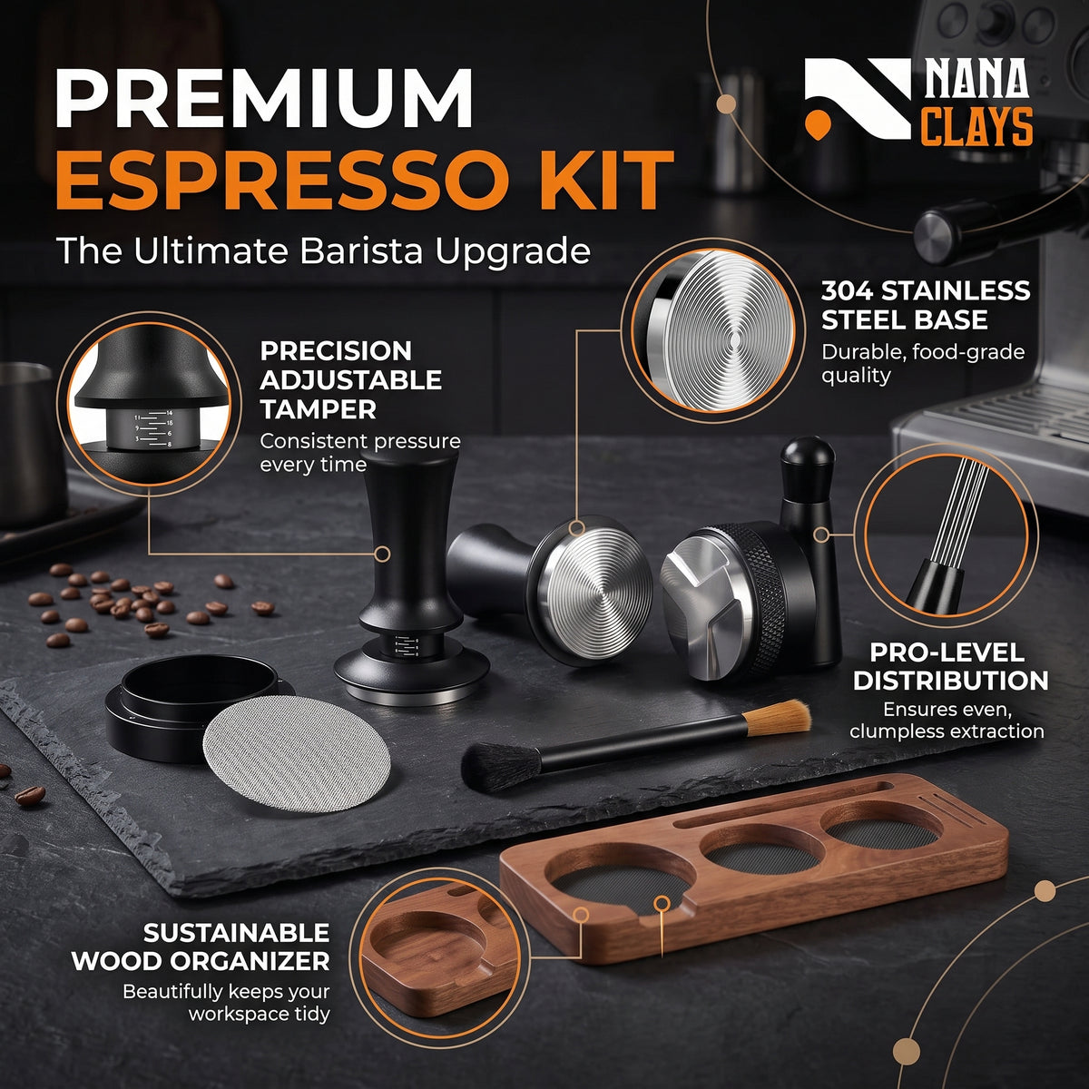 Espresso Tamper Set