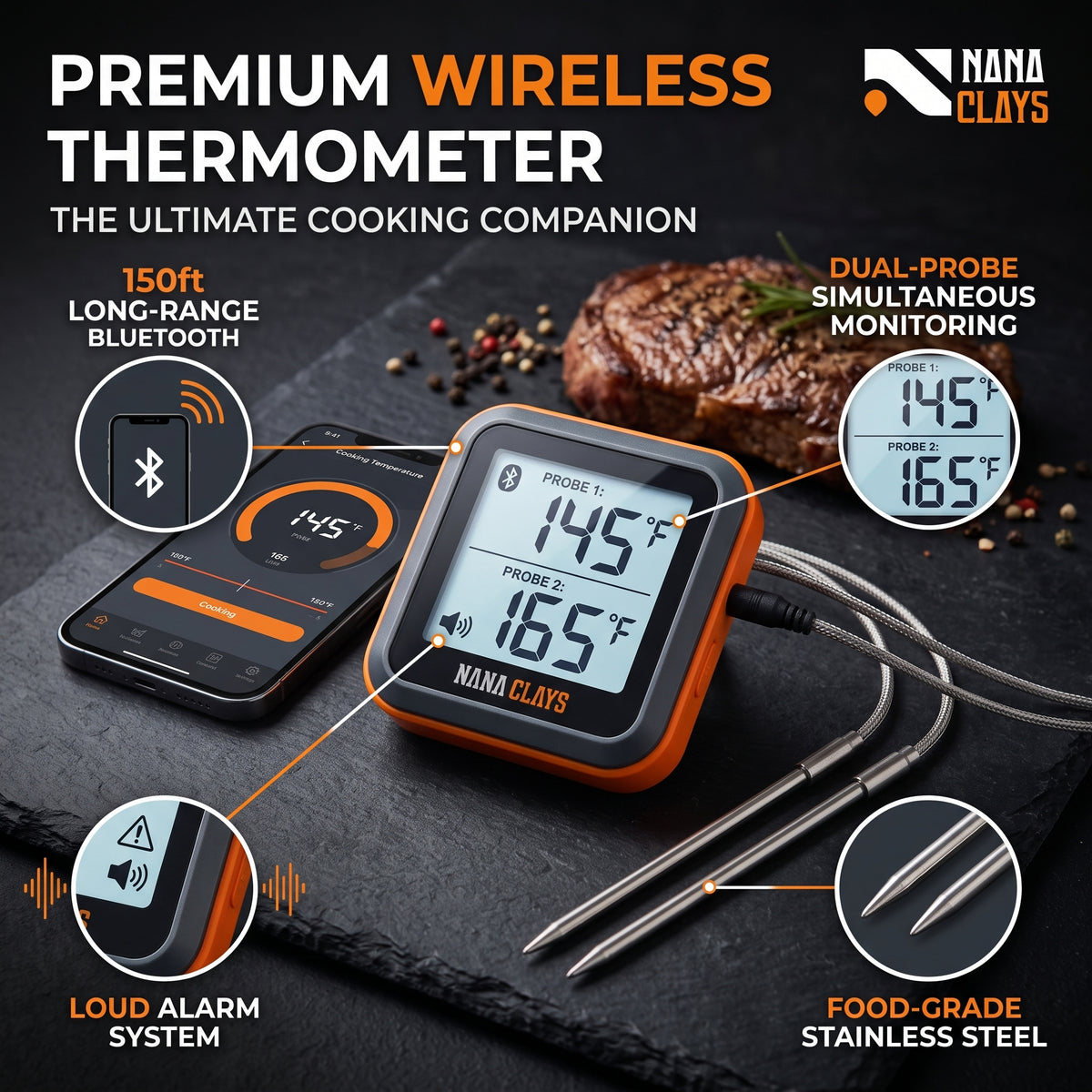 Bluetooth Meat Thermometer