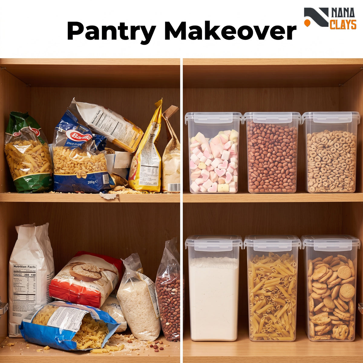 Airtight Food Storage Container Set for Pantry