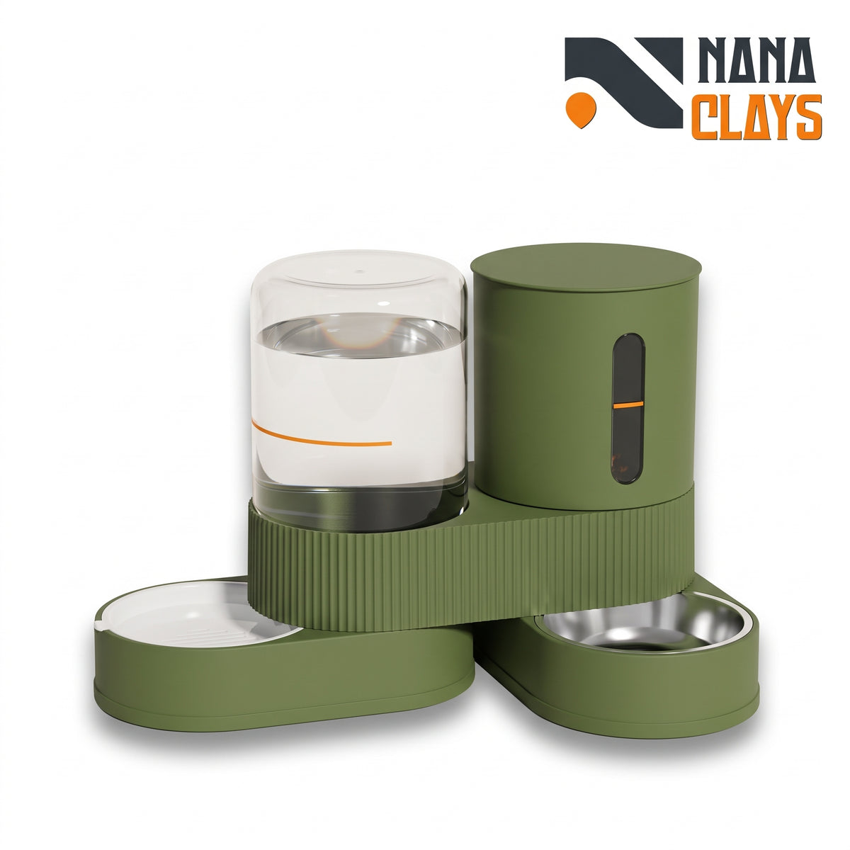 Rotatable Pet Feeder and Water Dispenser