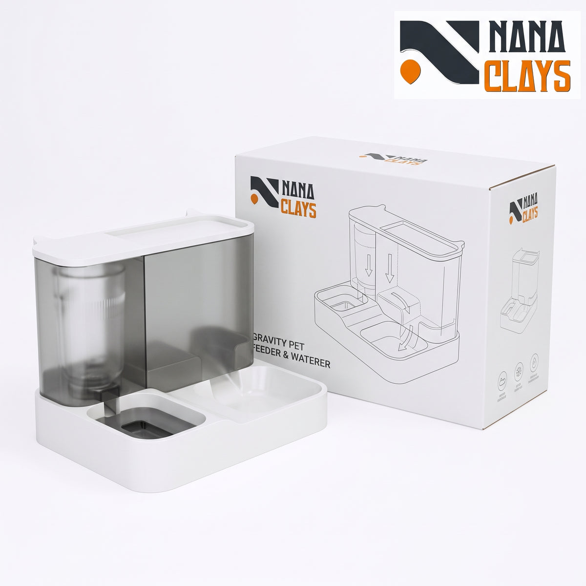 Automatic Cat Food and Water Dispenser