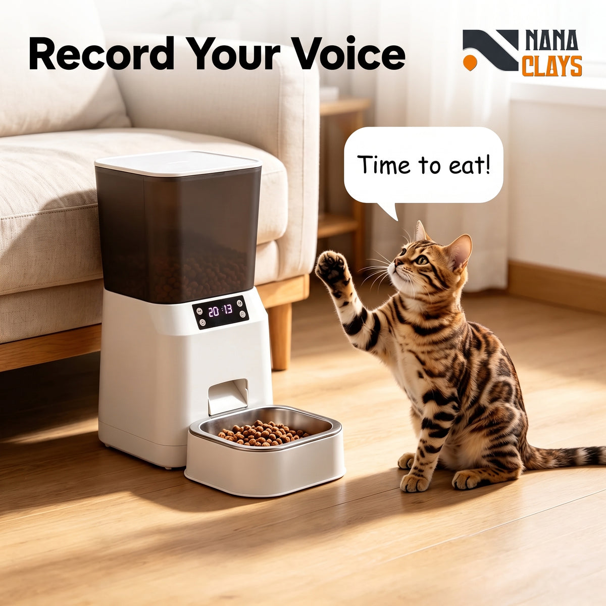 Automatic Pet Feeder with LCD Timer