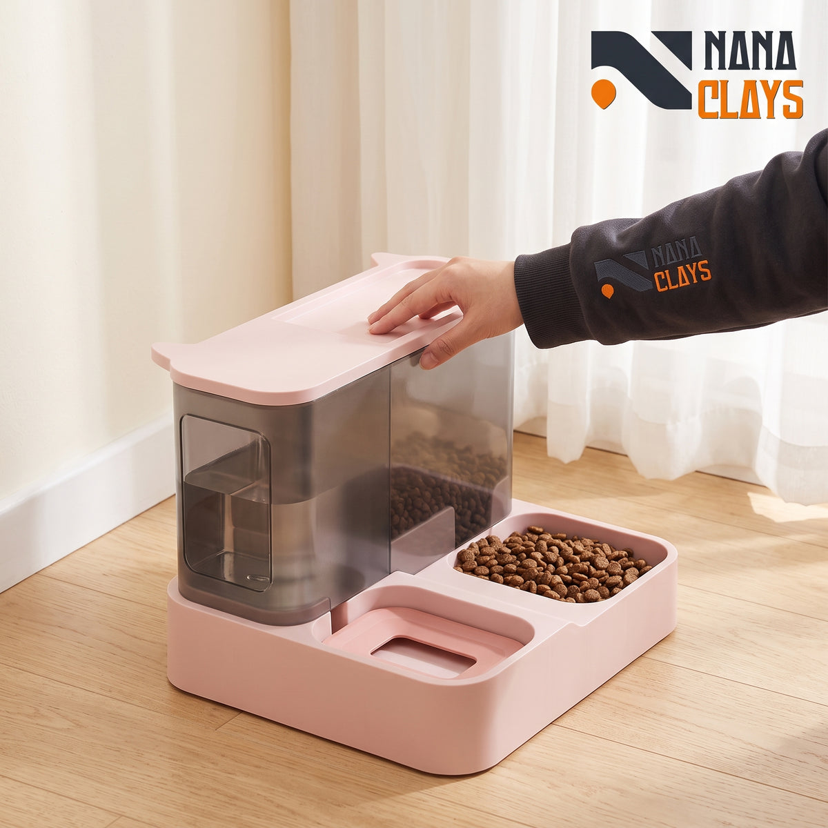 Automatic Cat Food and Water Dispenser