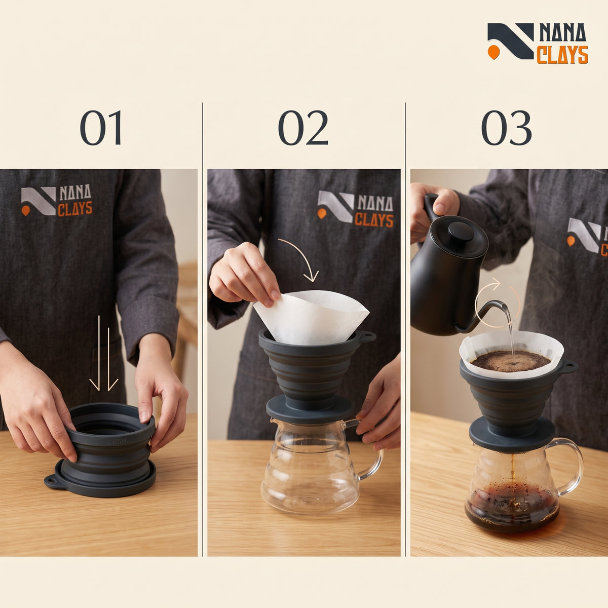 Foldable Silicone Dripper
